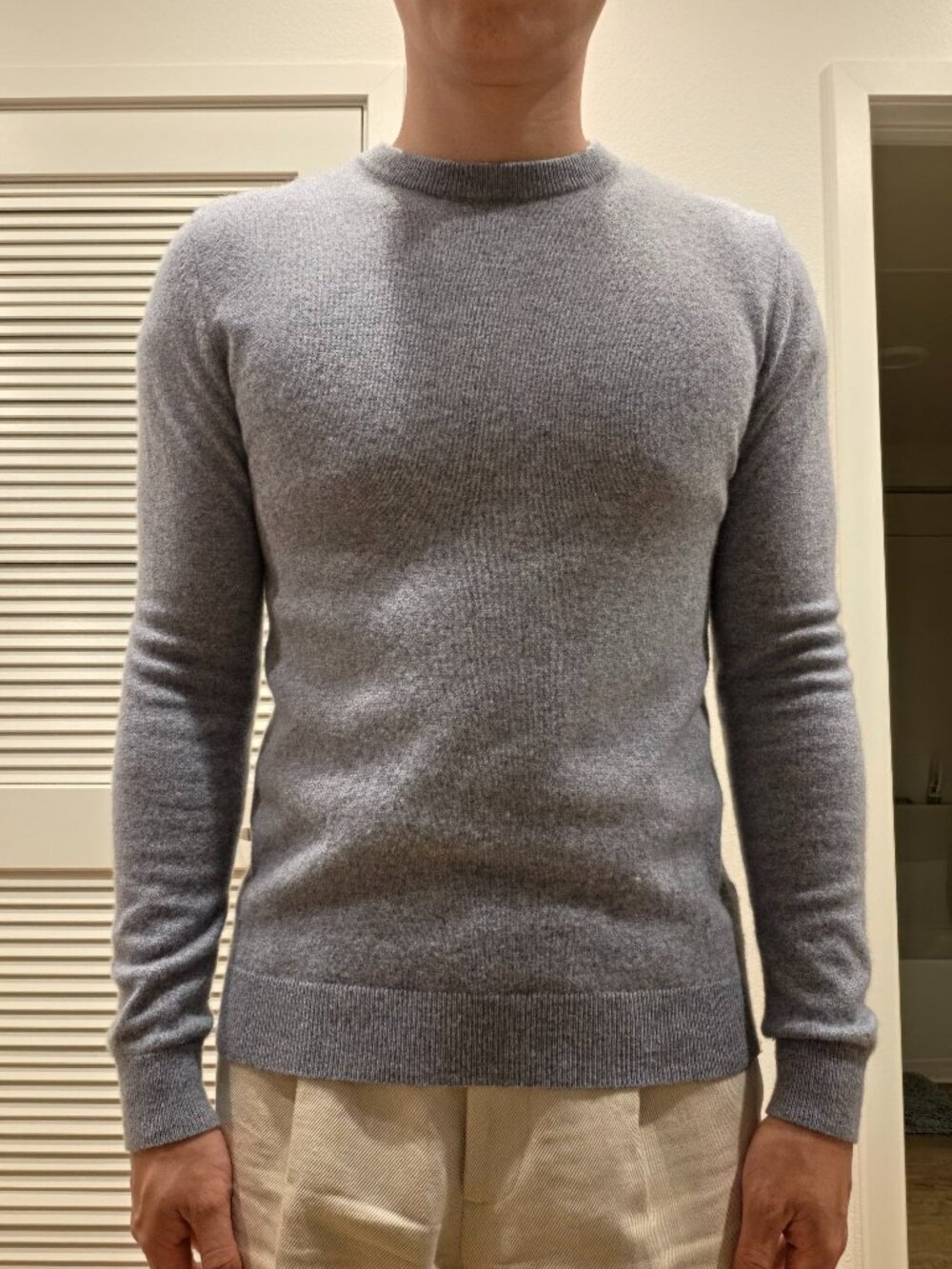 Reiss Monarch Cashmere Crew Neck Sweater/Jumper, Men's XS, Blue